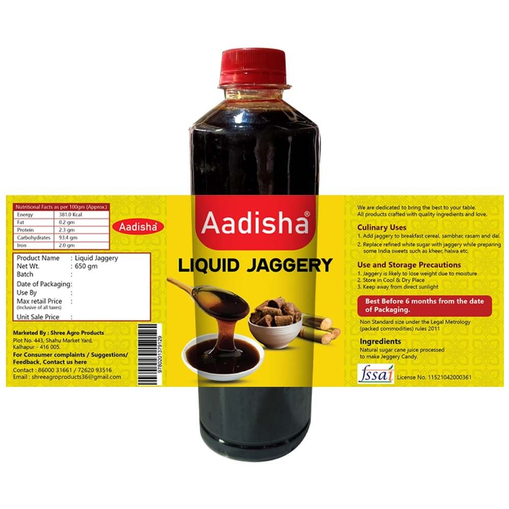 AADISHA Liquid Jaggerey (Kaakvi)