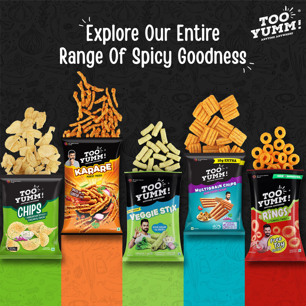 Too Yumm! Aloo Chaat Potato Stix | Munching Snack | On-the-Go Munchies