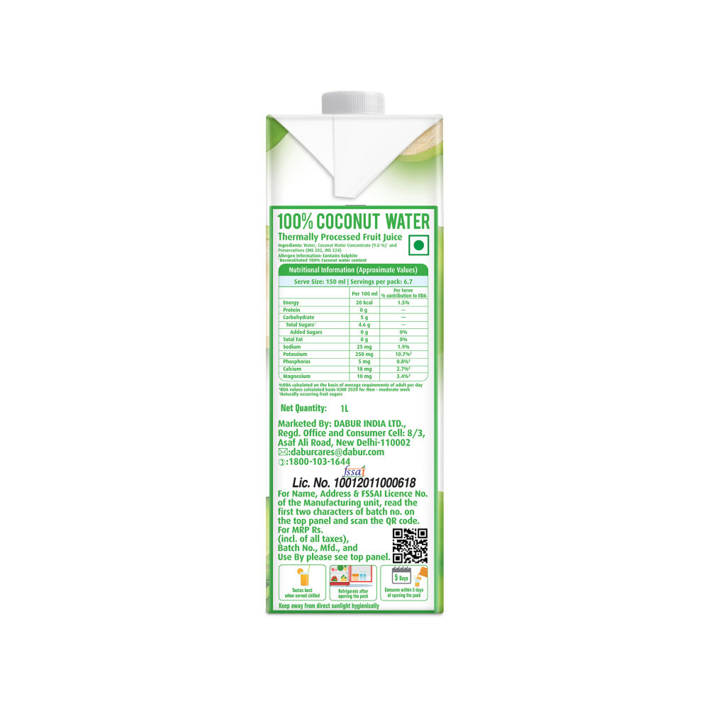 Dabur Real Activ Tender Coconut Water