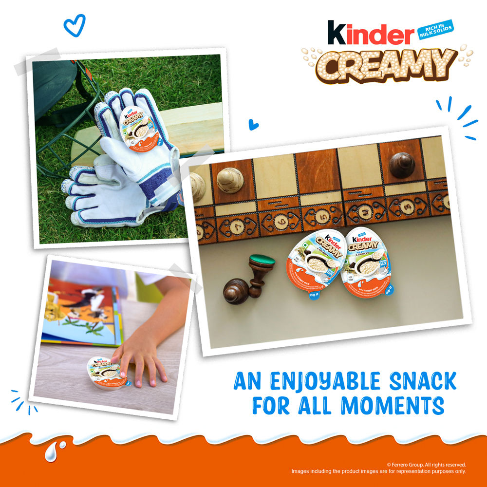 Kinder Creamy Milky And Cocoa Chocolate With Extruded Rice