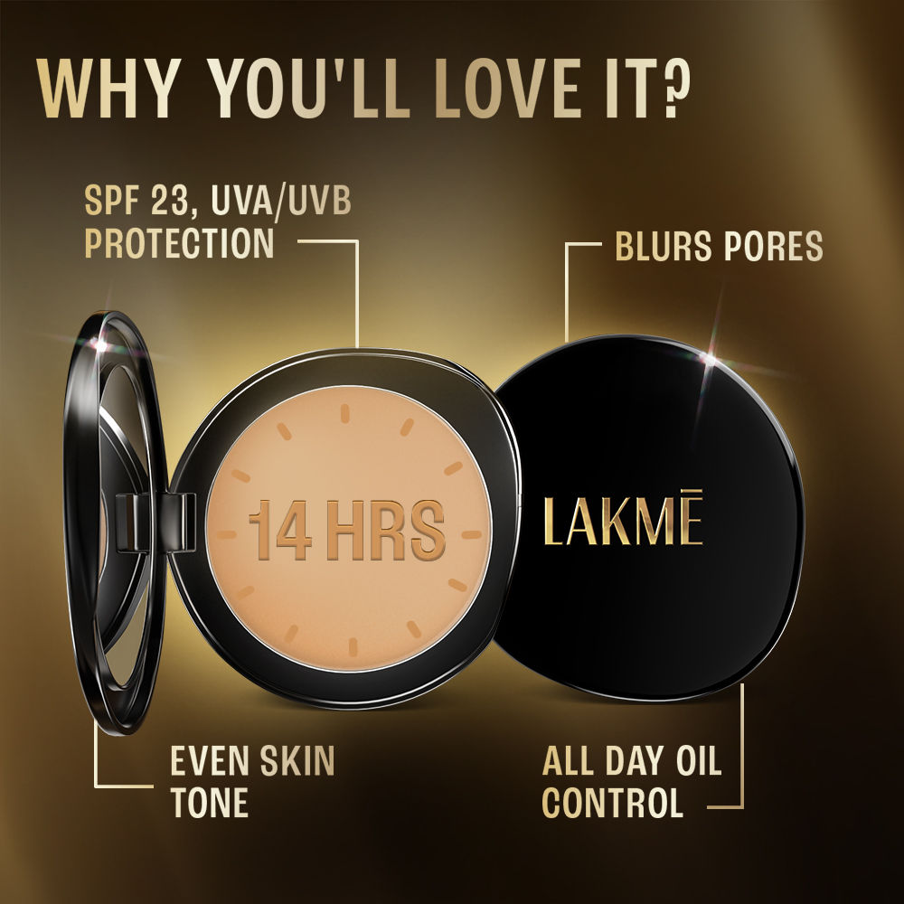 Lakme Ultimate Glam Compact Skin Lightening Compact Powder with Vitamin B3