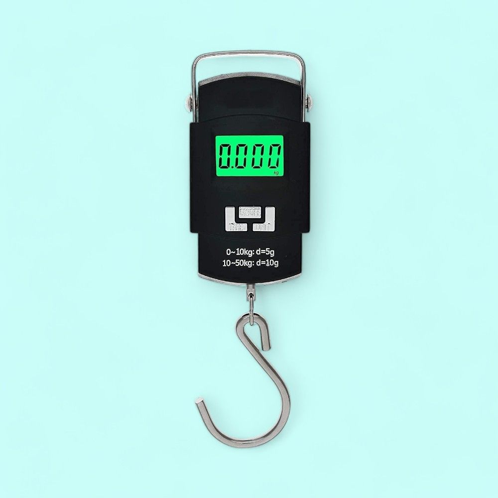 Desidiya Portable Electronic Hook Type Weighing Scale (Black)