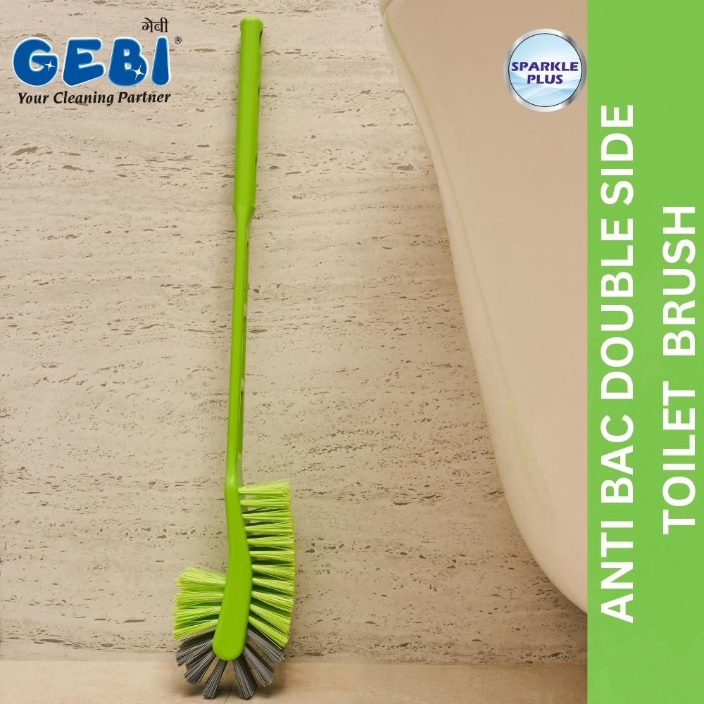 Gebi Sparkle Plus Antibacterial Mega Dual Action Toilet Brush
