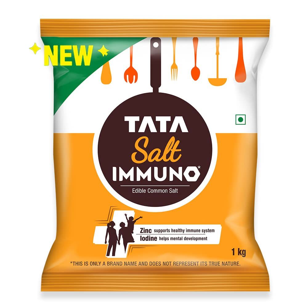 Tata Salt Immuno, Edible Common Salt, With Zinc And Iodine
