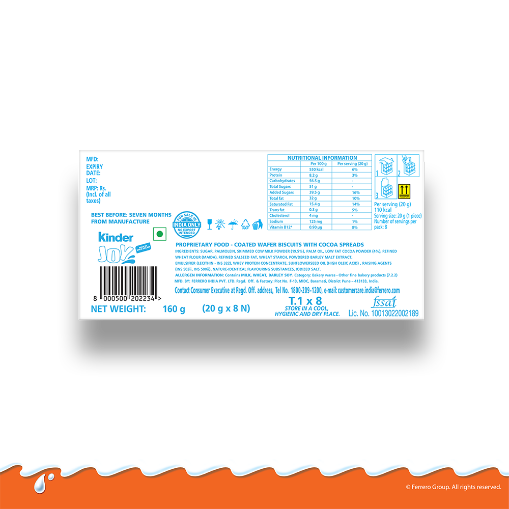 Kinder Joy Chocolate For Boys With Surprise
