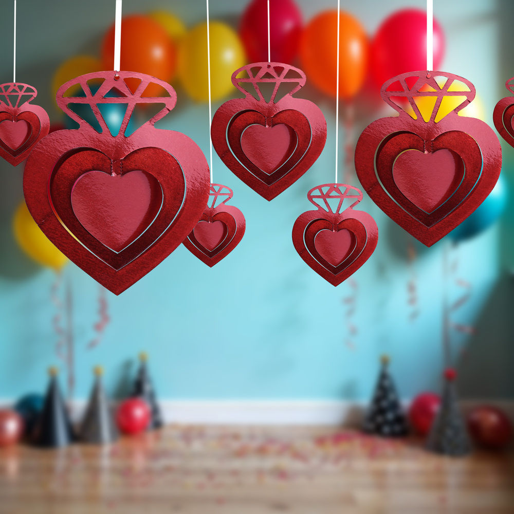 Propcon Dangler 3D Diamond Love