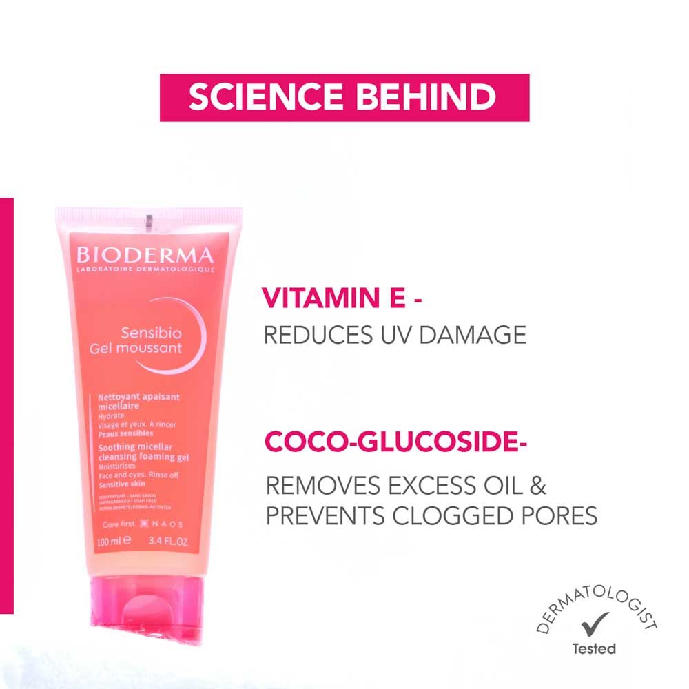 Bioderma Sensibio Moussant Soothing Micellar Cleansing Foaming Gel