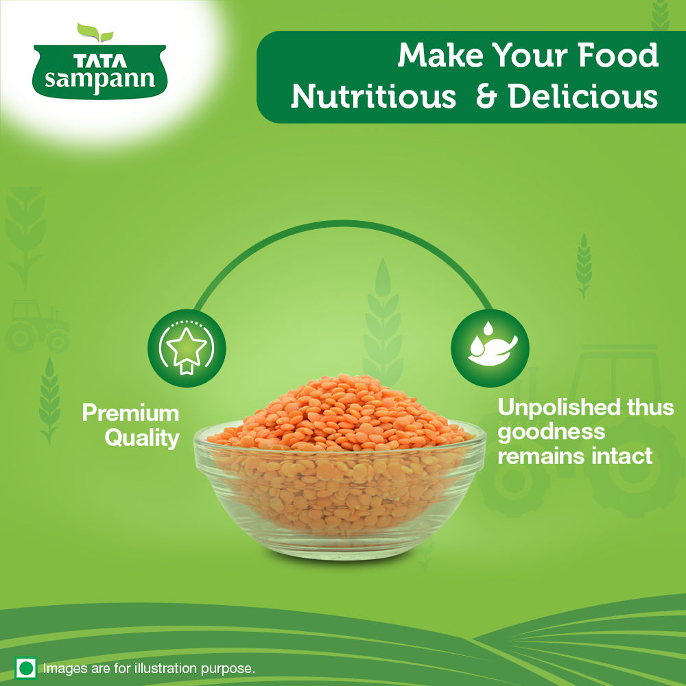 Tata Sampann Unpolished Masoor Small Dal - Split