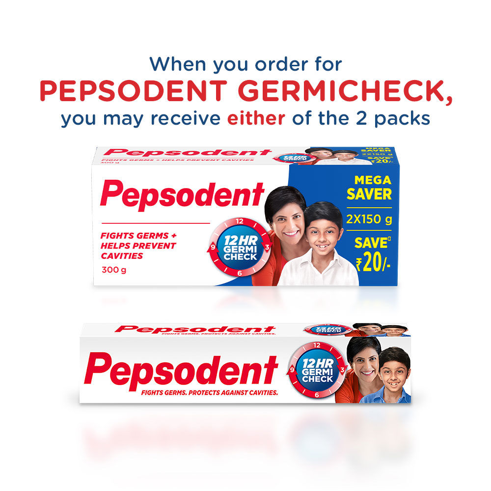 Pepsodent Germicheck 8 Actions, Toothpaste With Anti-Germ Formula, Clove & Neem Oil