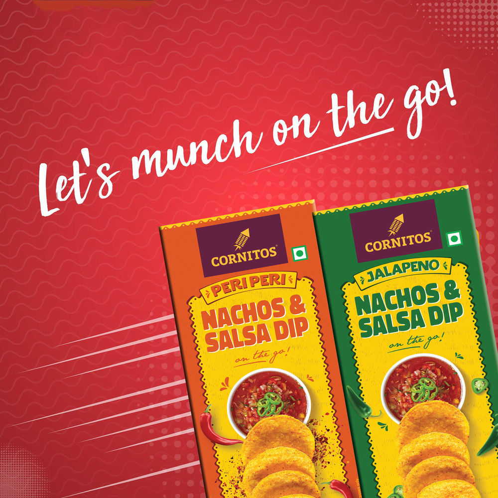 Cornitos Jalapeno Nachos and Salsa Dip Tray 75 g Combo