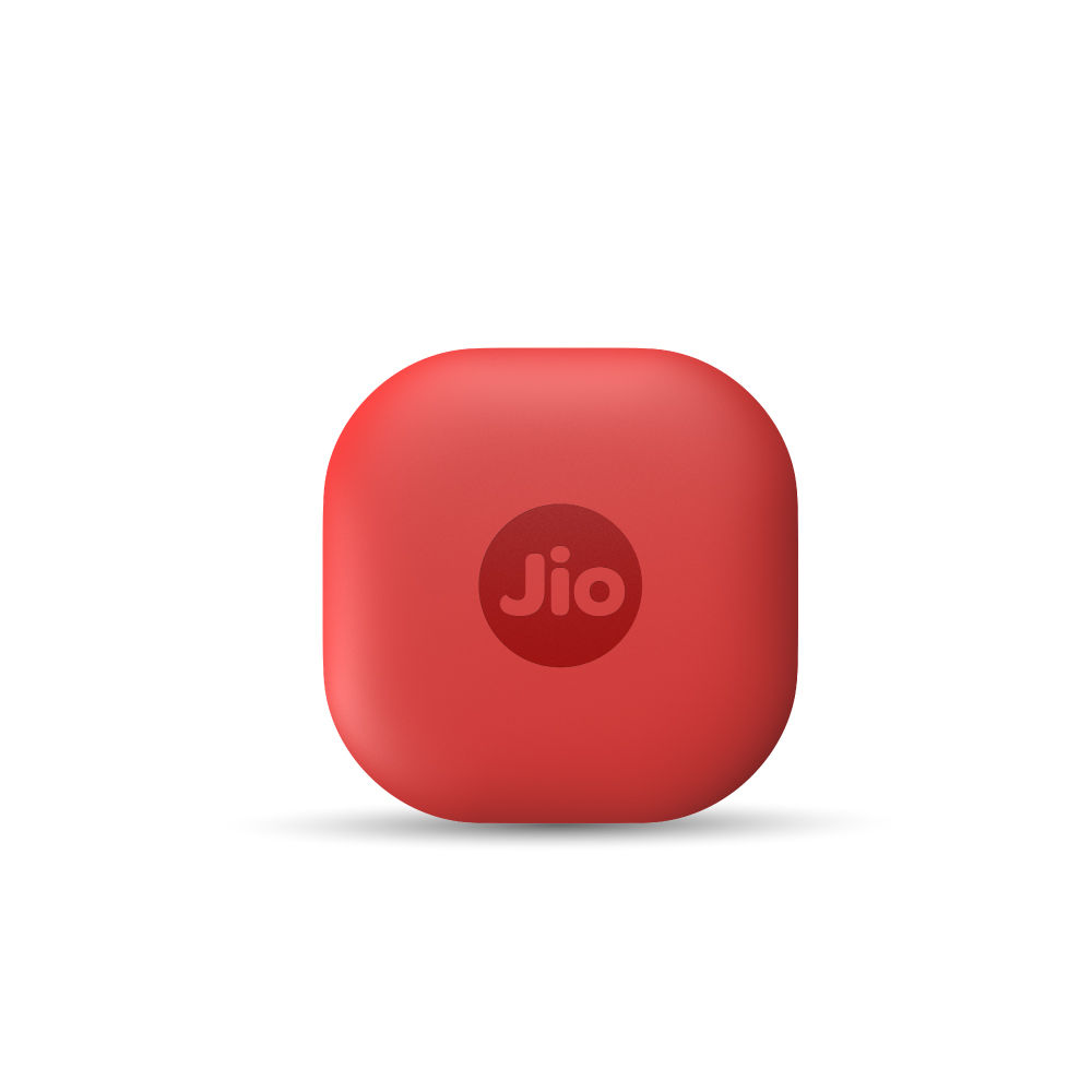 JioTag Air Item Finder, Worldwide Tracking with Apple Find My App on iPhones,Find Keys,Wallets(Red)