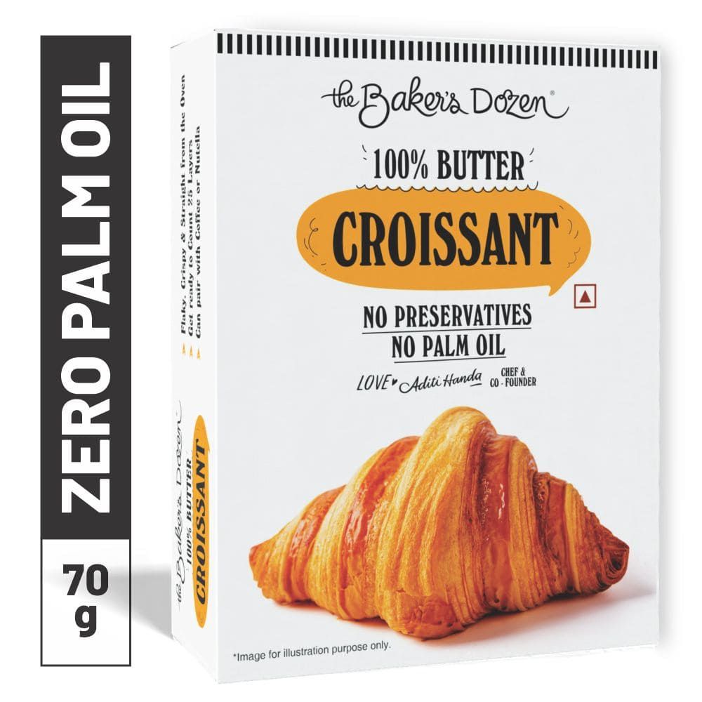 The Baker's Dozen 100% Real Butter Croissant with No Preservative
