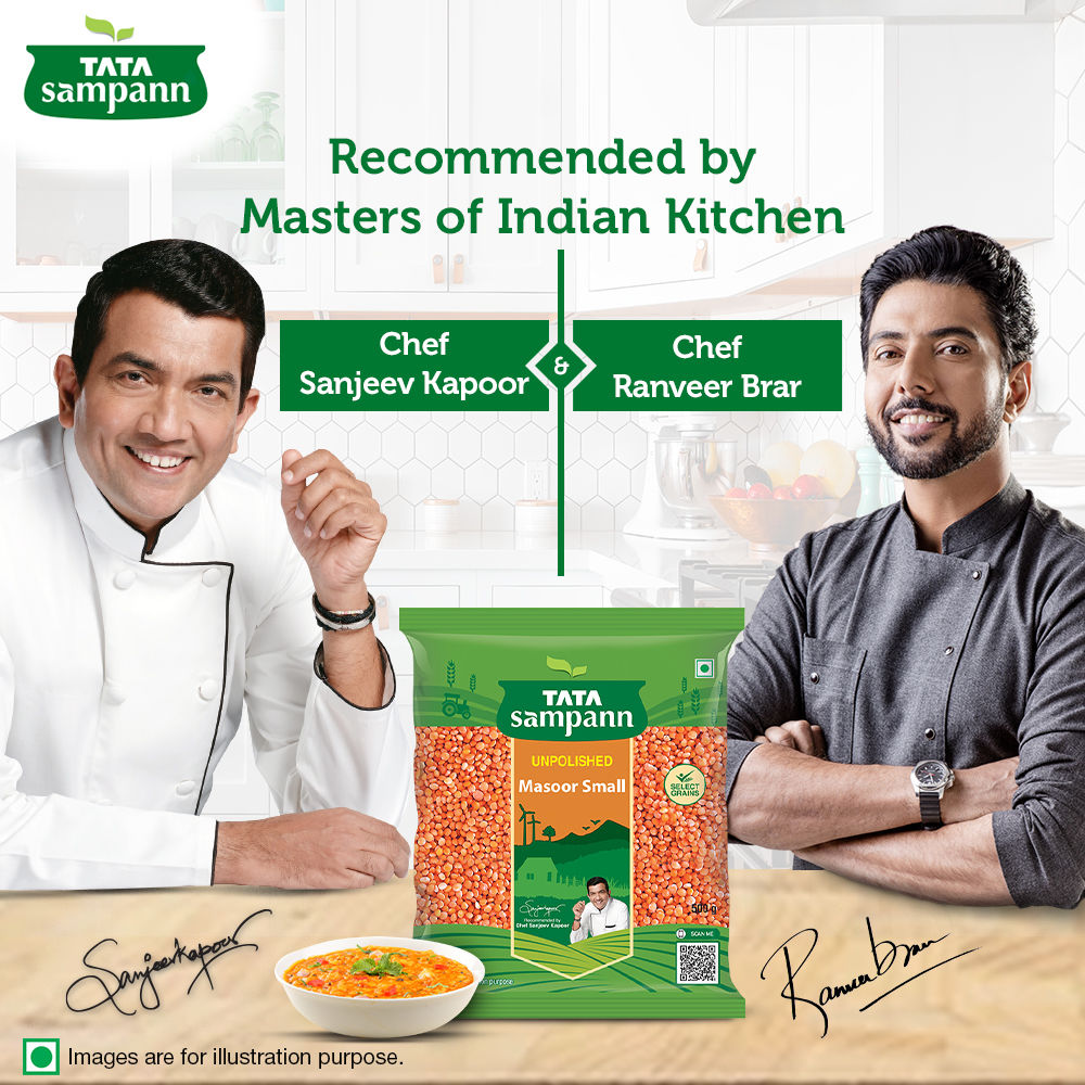 Tata Sampann Unpolished Masoor Small Dal - Split