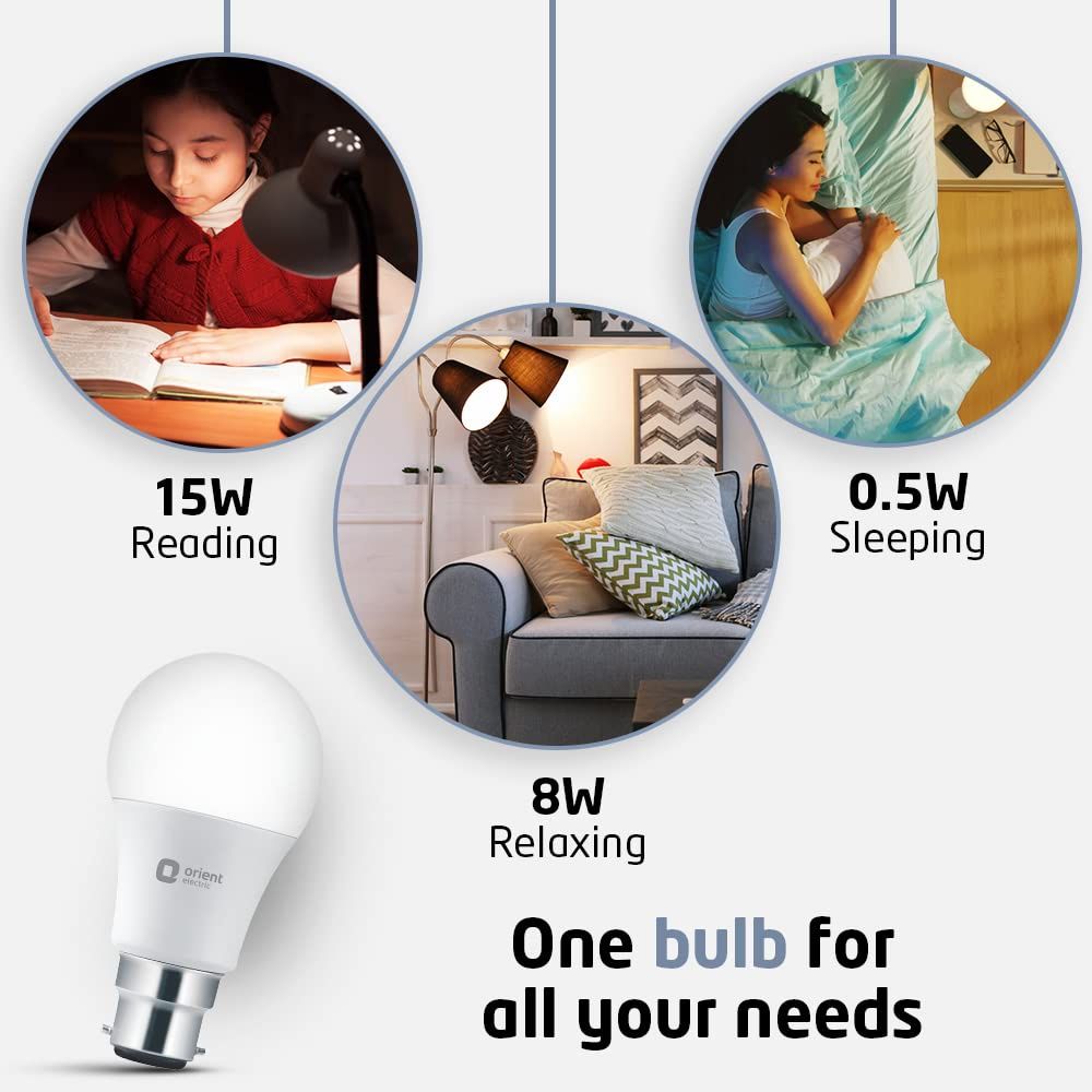Orient Electric Multipurpose LED Bulb 15W| 6500K ,Nonchargable | B22 Base Holder