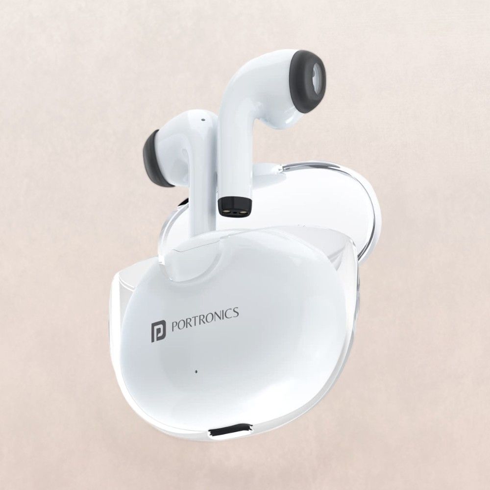 Portronics Harmonics Twins S4 Bluetooth Earbuds (13Mm Dynamic Drivers, Heavy Bass)