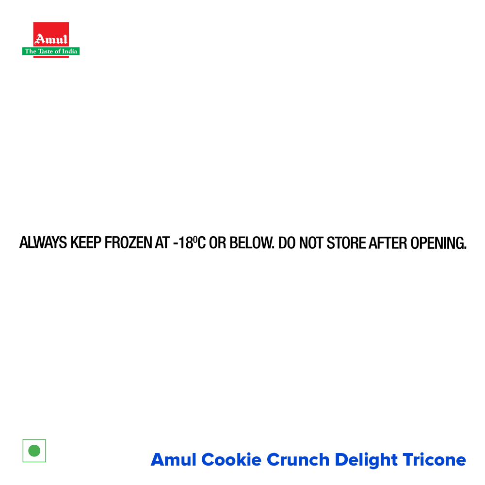 Amul Cookie Crunch Delight Ice Cream Cone
