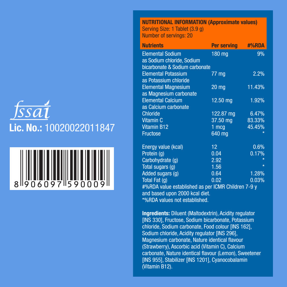 Fast&Up Reload Berry Instant Energy Drink 5 Essential Electrolytes(20pc) & Fast&Up Reload Blue Berry Instant Energy Drink 5 Essential Electrolytes(20pc) Combo