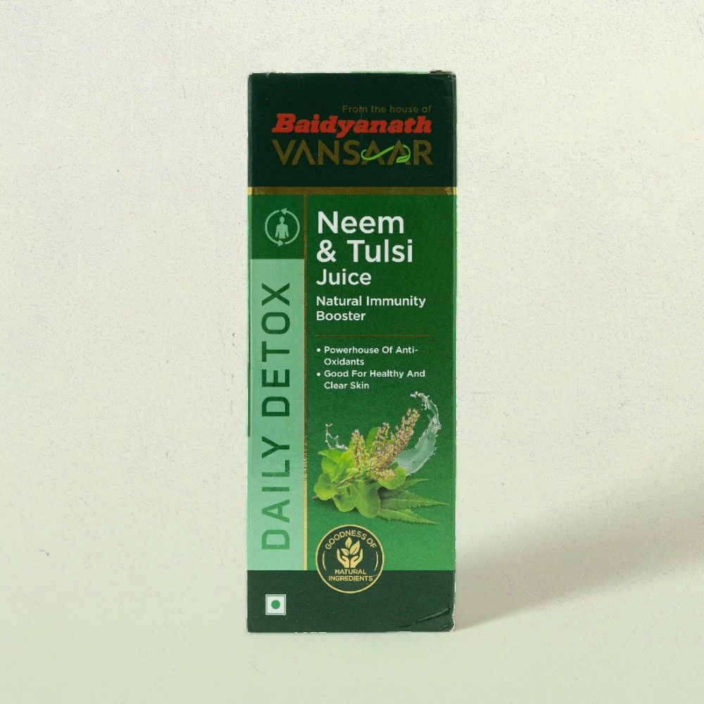 Vansaar Neem Tulsi Formulated with 100% Natural & Pure Neem Tulsi A natural I mmunity Booster