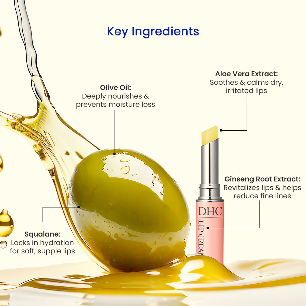Dhc Lip Cream For Dry Chapped Lips - Day Long Moisturizing Lip Mask