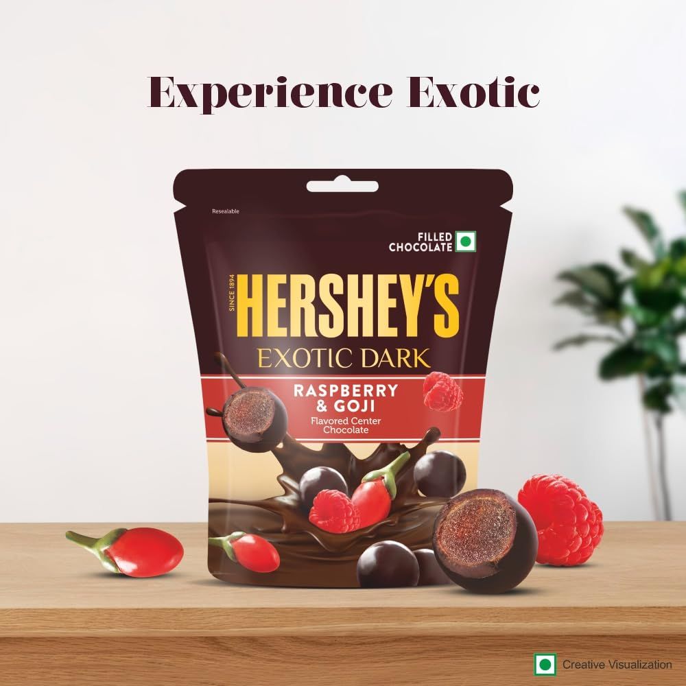 Hershey's Exotic Raspberry And Goji Dark Chocolate Share Bag