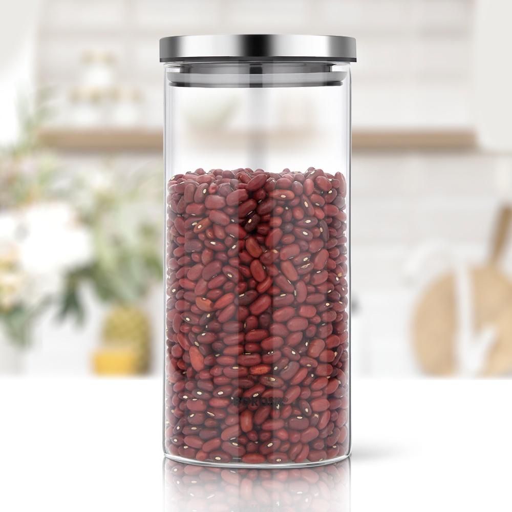 Borosil Classic Jar With Airtight Lid (1200 ml) | Borosilicate Glass