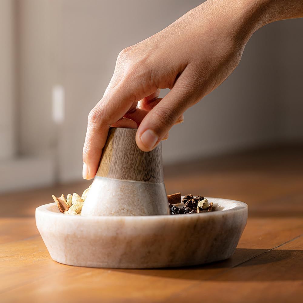 Ellementry Swirl & Grind Mortar & Pestle