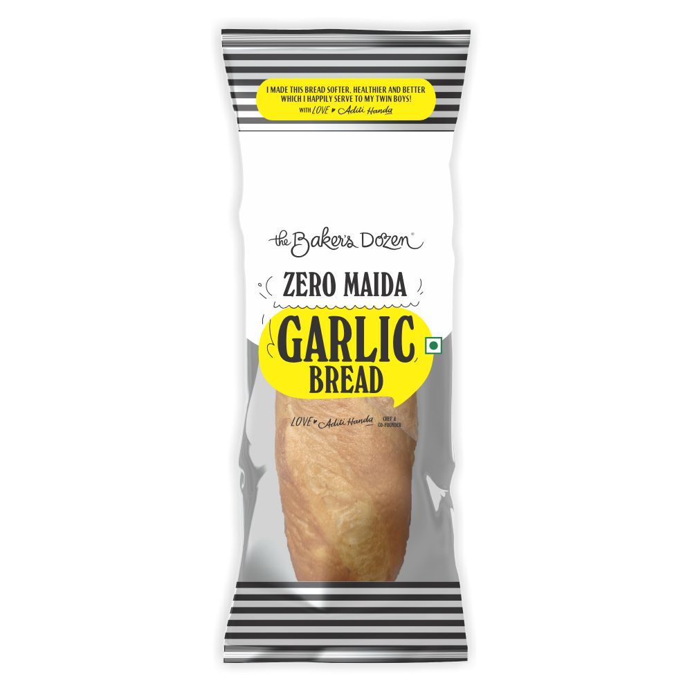 The Baker'S Dozen Pizza Base (Sourdough) 100% Wholewheat(140gms) & The Baker'S Dozen Garlic Bread 100% Wholewheat(160gms) Combo
