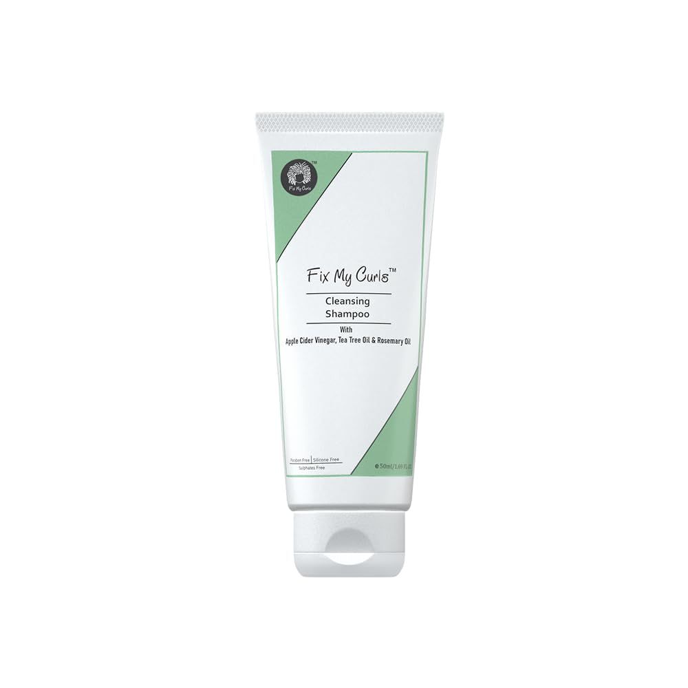 Fix My Curls Cleansing Shampoo | Curly, Wavy, Frizzy Hair|Anti-Dandruff, Sulphate Free