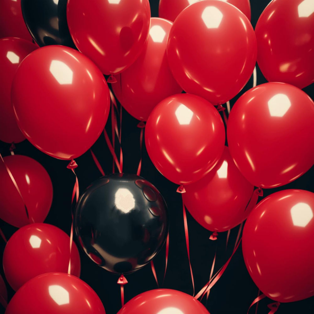 Let's Vybe Balloon Red
