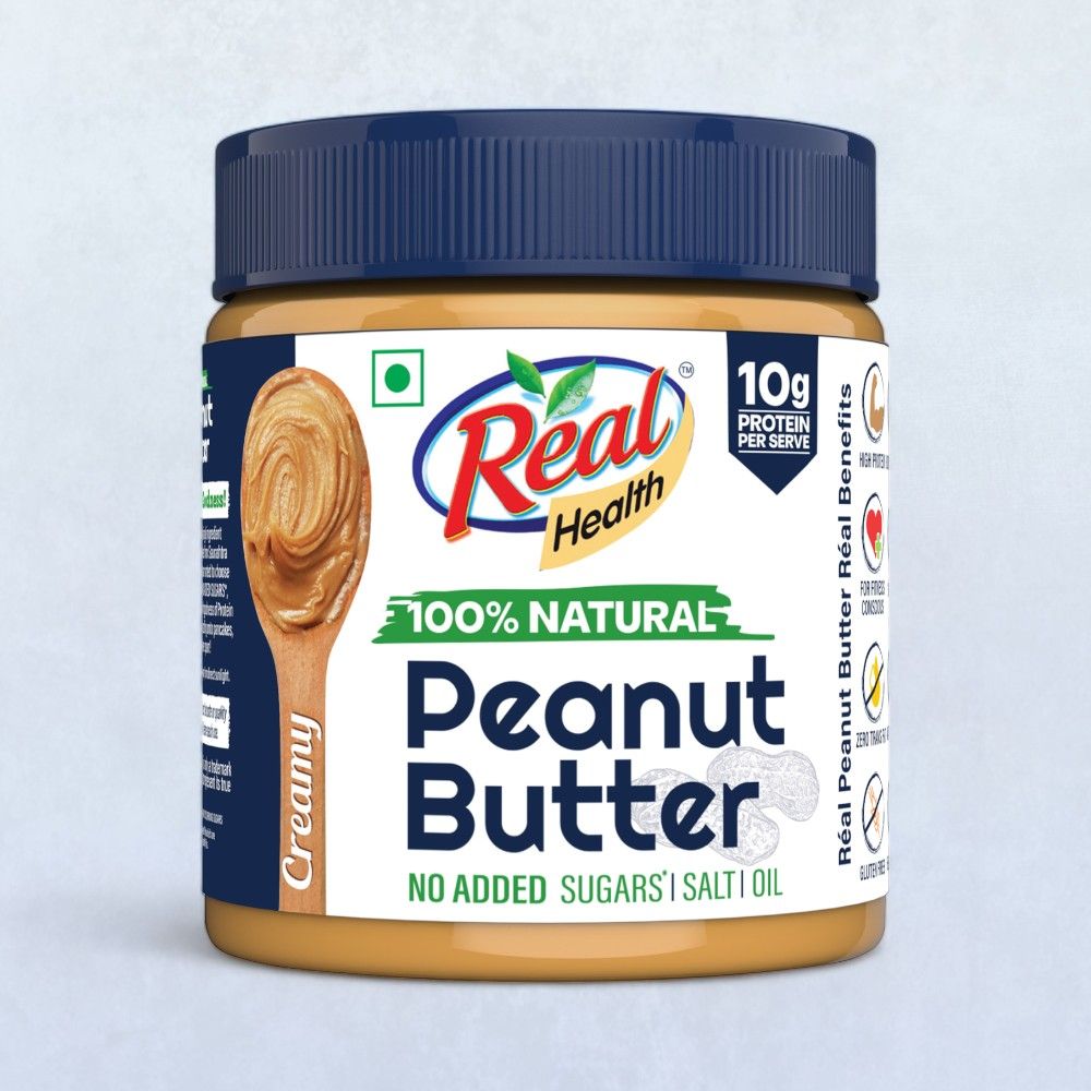 Real 100% Natural Peanut Butter -Creamy| No added Sugar Salt & Oil