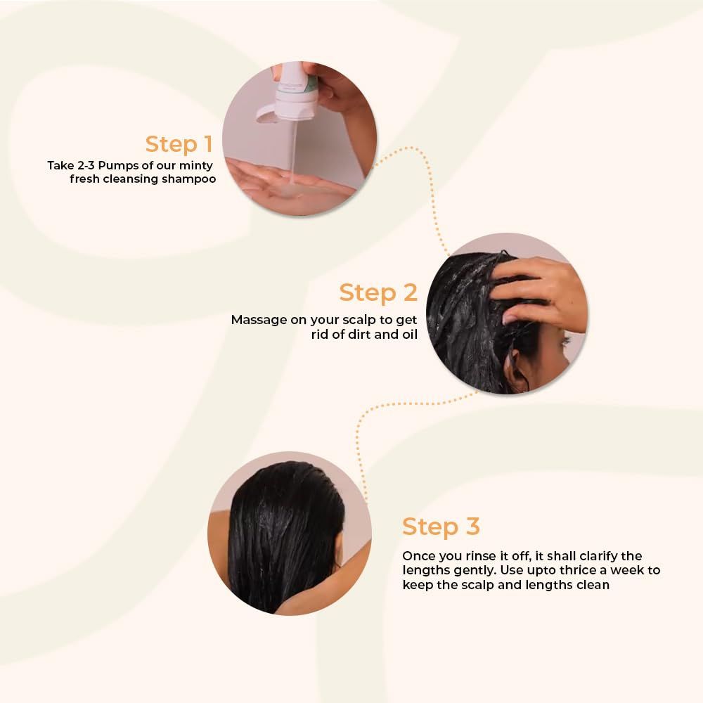 Fix My Curls Cleansing Shampoo | Curly, Wavy, Frizzy Hair|Anti-Dandruff, Sulphate Free