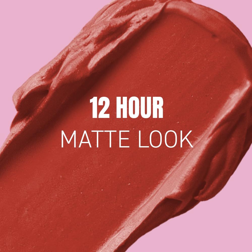 Elle 18 Color Pop Matte Lipstick - Quick Drying | Highly Pigmented | With Vitamin E - Code Red