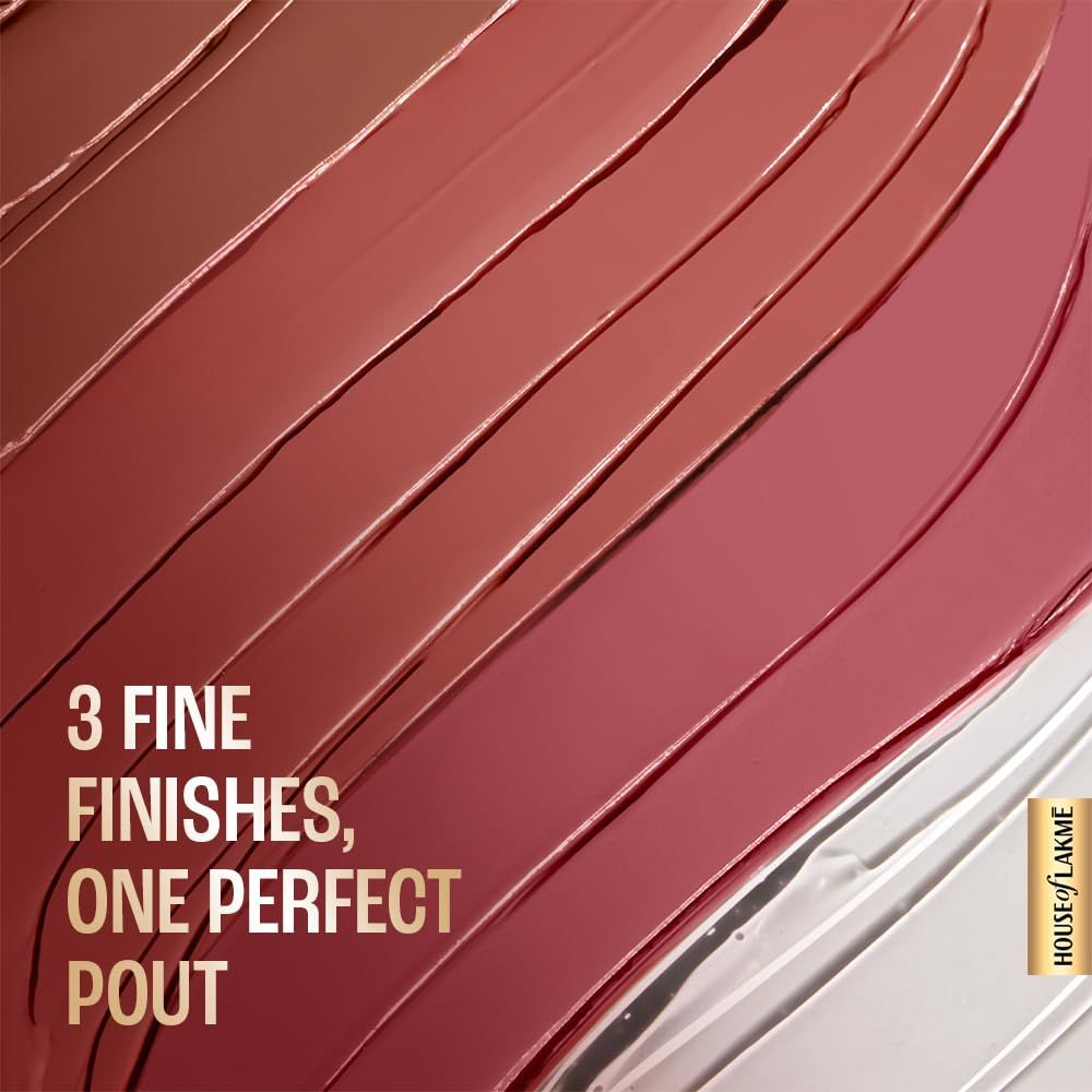 Lakme Ultimate Glam 4 In 1 Lip Stack - Nice Nudes