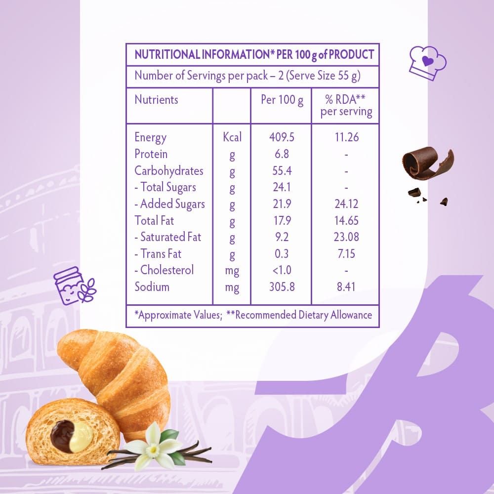 Bauli Moonfils Croissant Choco & Vanilla Twin Cr�me