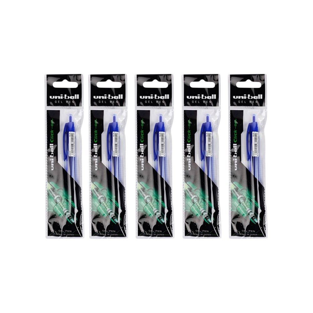 Uniball Click Gel Pens, Blue Ink