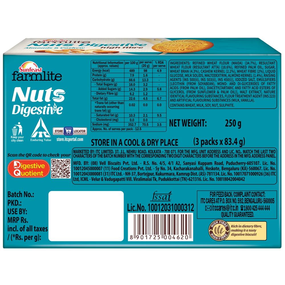 Sunfeast Farmlite Nuts Digestive