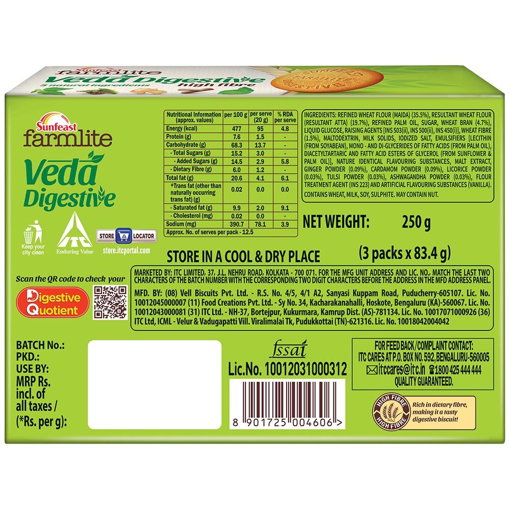 Sunfeast Farmlite Veda Digestive Biscuits