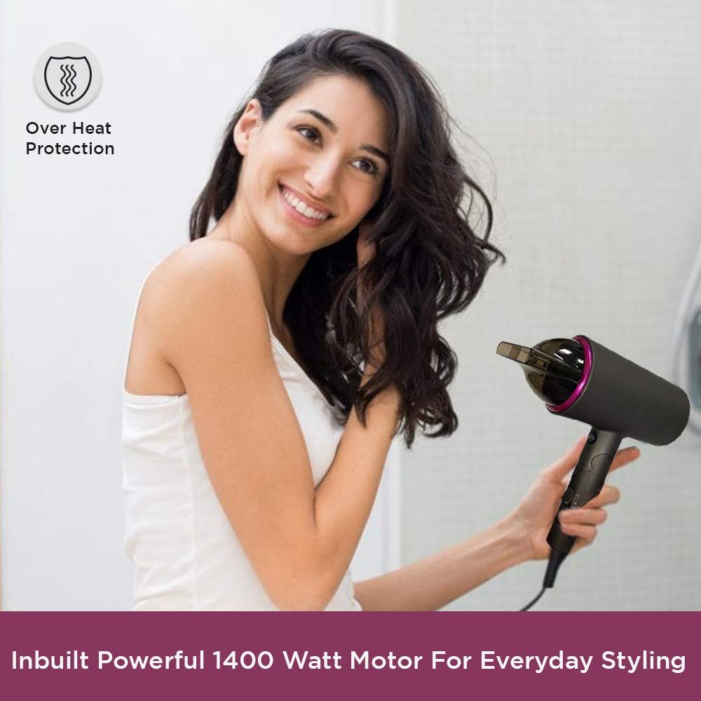 AGARO 1400 Watt Premium Hair Dryer with 3 Temperature Settings & Cool Shot Button For Styling