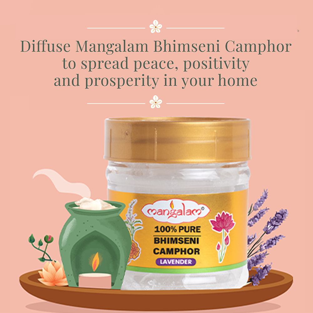 Mangalam Camphor Bhimseni Lavender Jar