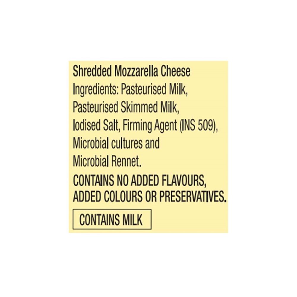 D'lecta 100% Mozzarella Shreds Cheese