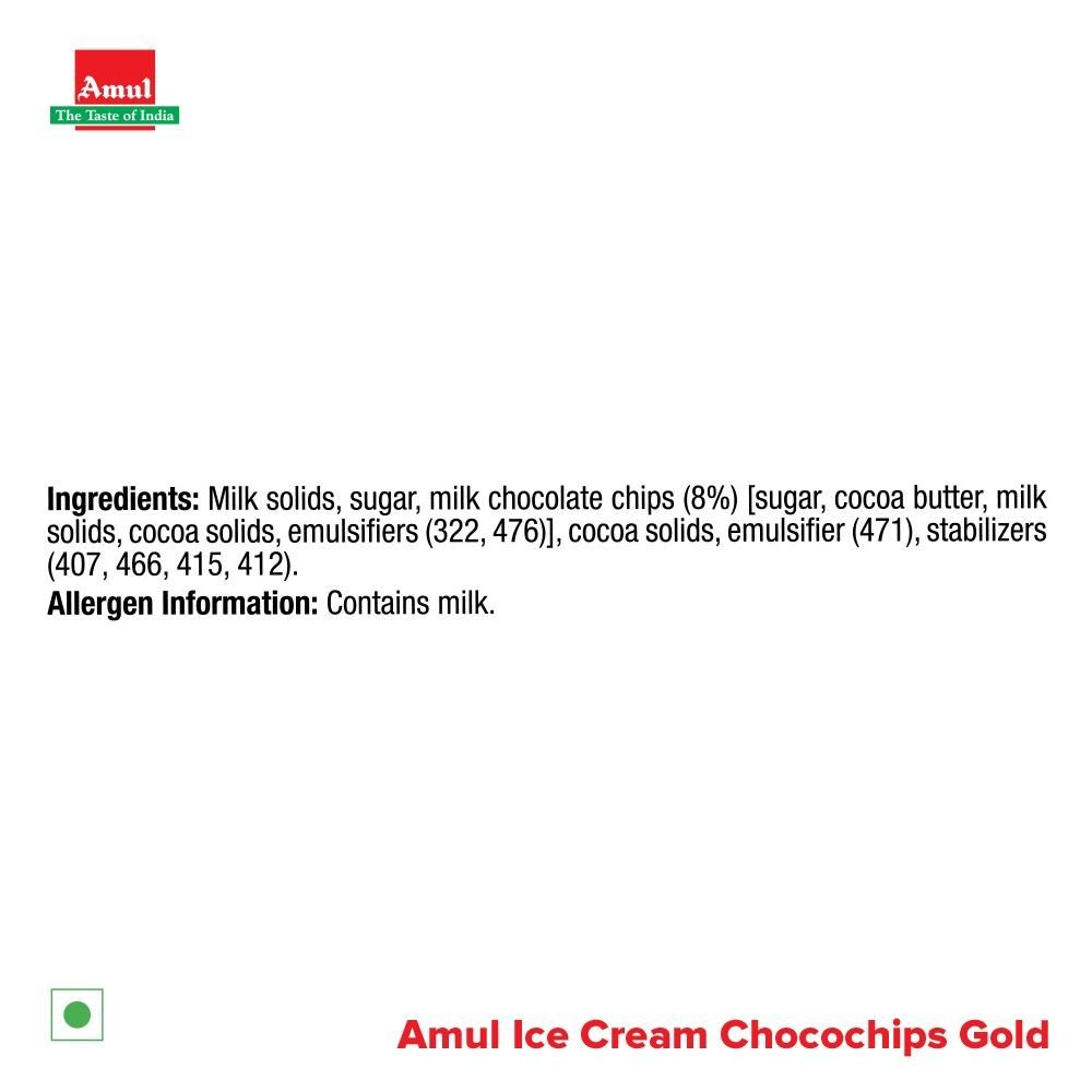 Amul Gold Chocochips Ice Cream Cup 125 ml Combo