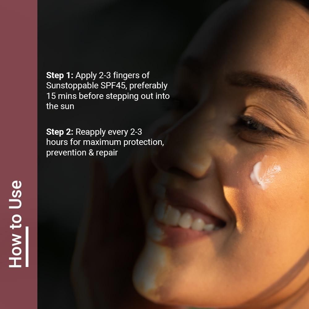 Neude SPF 45 PA+++ Moisturizing Mineral 3-In-1 Sunscreen | Tan Prevention, No White Cast 50 Ml