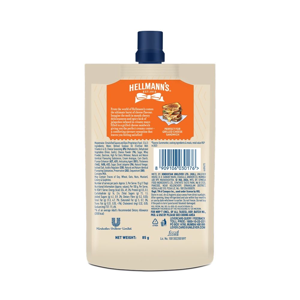 Hellmann's Cheezy Jalapeno Burst Mayo
