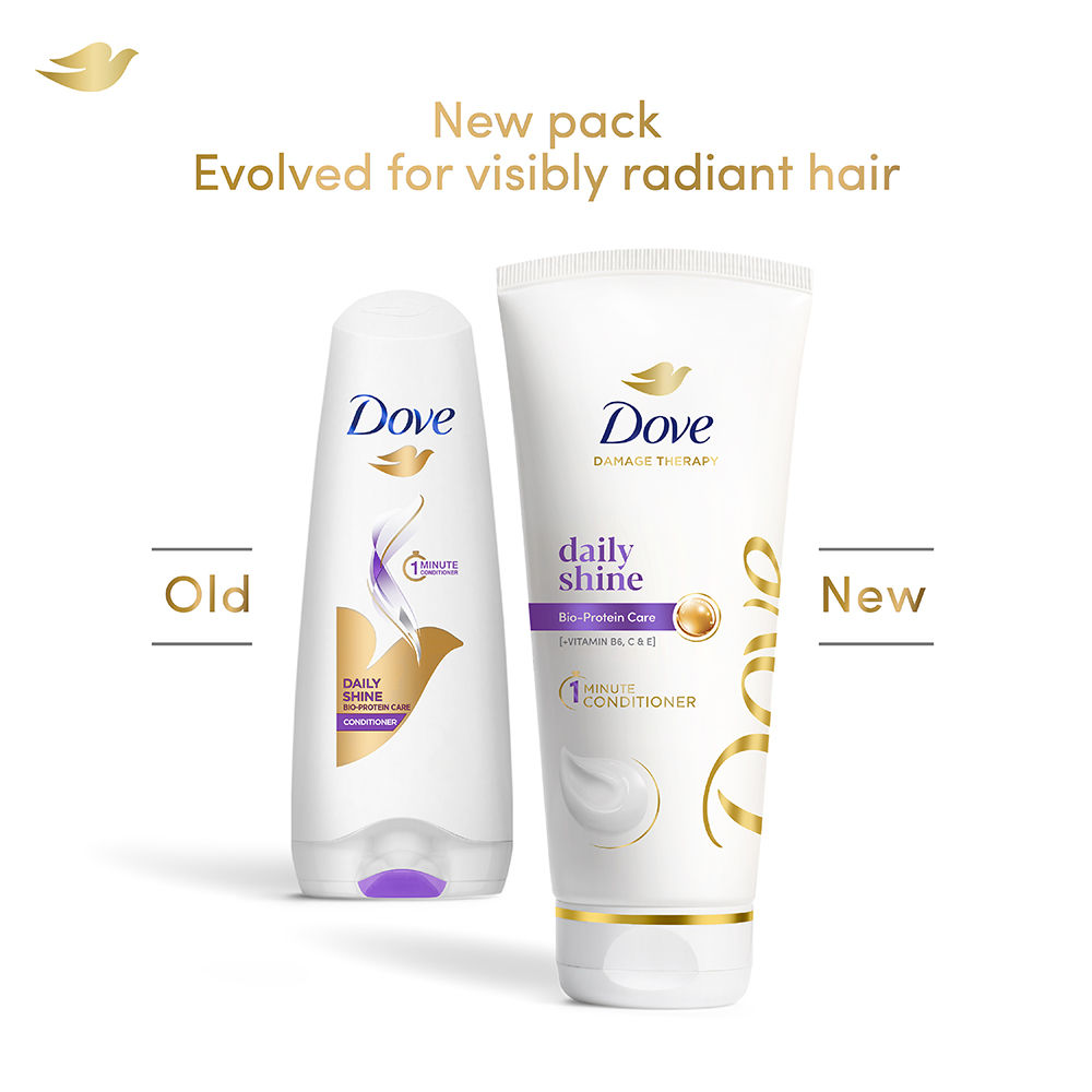 Dove Daily Shine Shampoo (340ml) & Conditioner (175ml) Combo