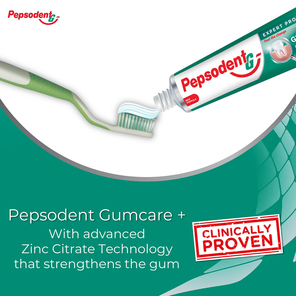 Pepsodent Gumcare+ Toothpaste, Reduces Gum Problems In 7 Days 140 g Combo