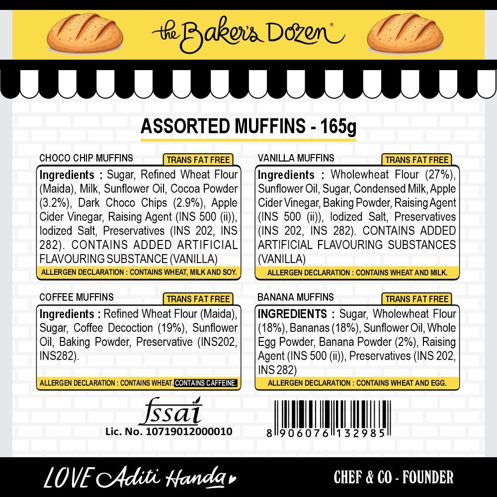 The Baker's Dozen Assorted Muffins