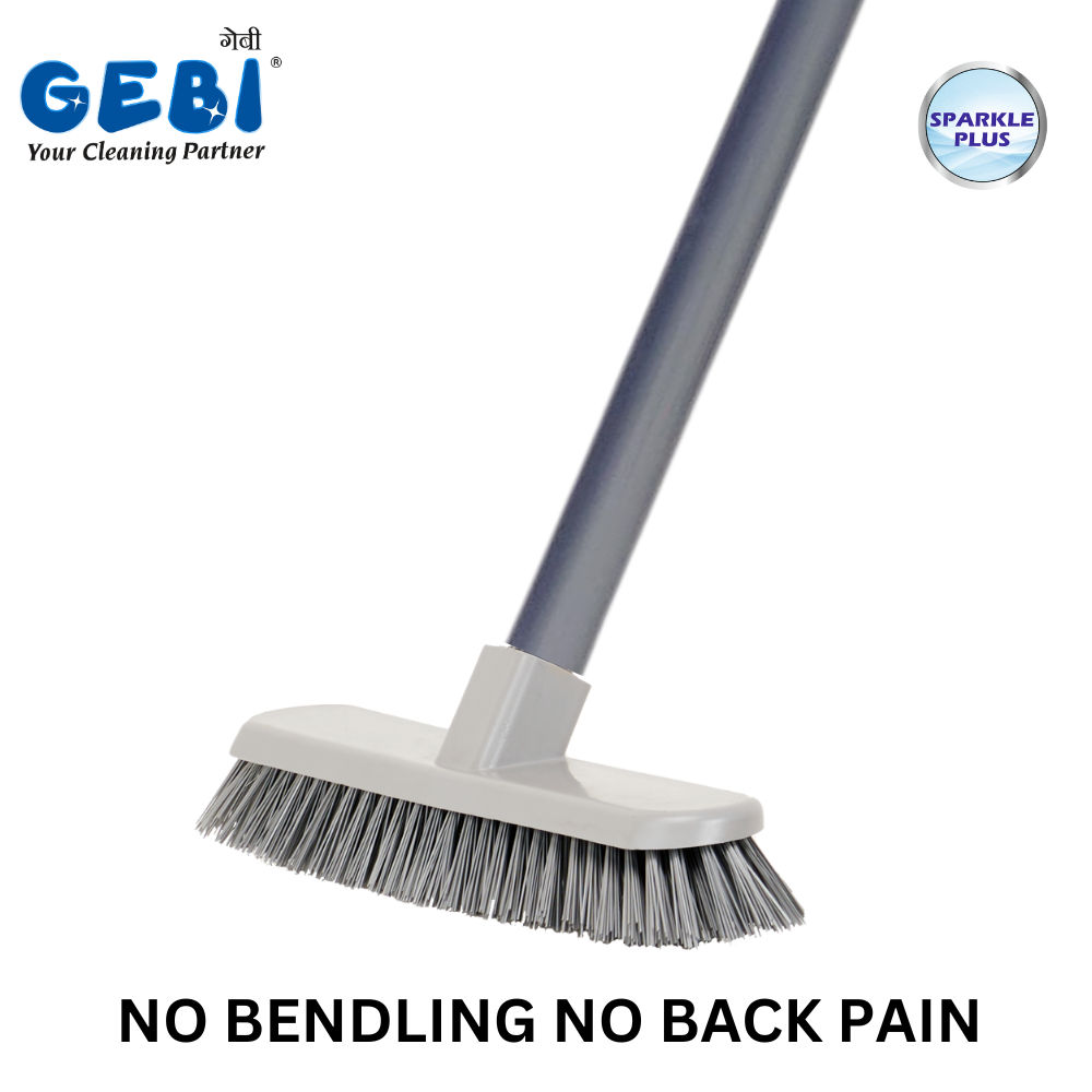 Gebi Sparkle Plus Scratchy Floor Brush - | Telescopic Handle )