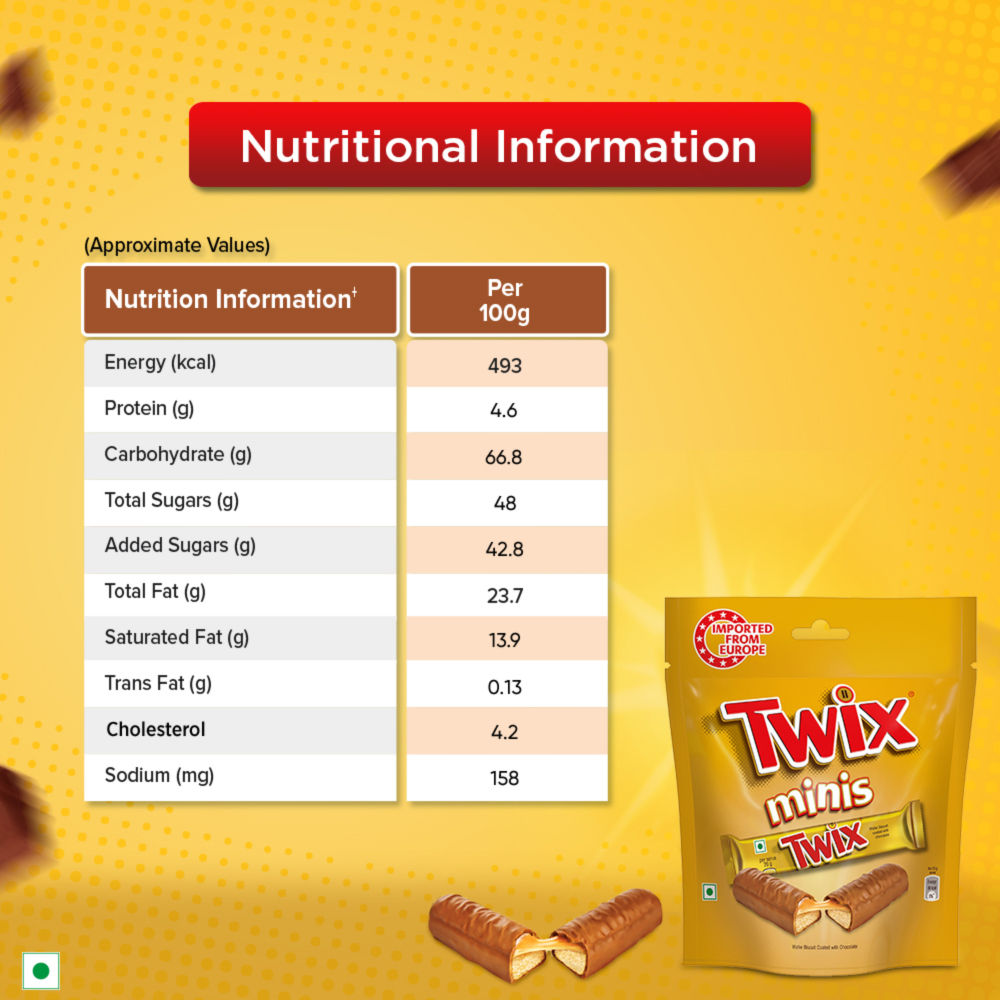 Twix Minis Cookie Caramel Chocolate Pack