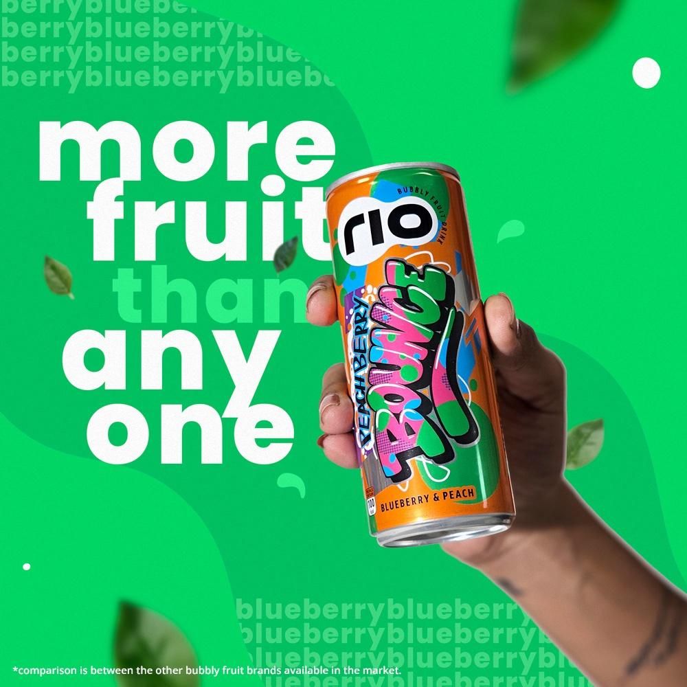 RIO Blueberry and Peach Fruit Juice
