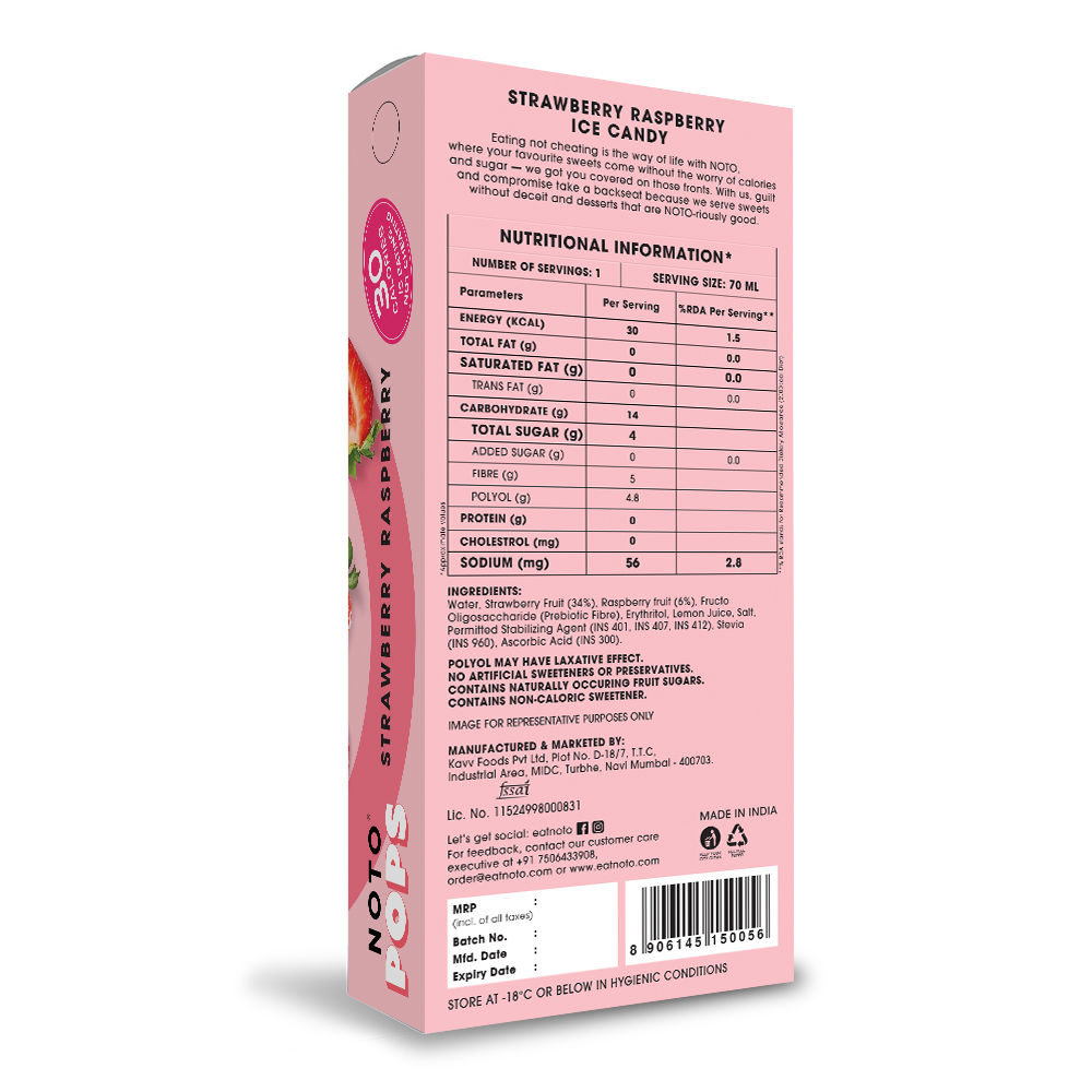 Noto Strawberry Raspberry Pop 70 ml Combo
